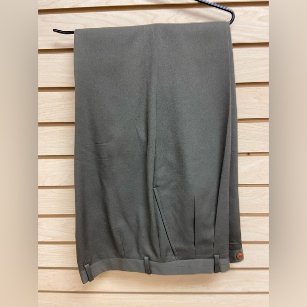 COURREGES HOMME MADE IN ITALY MEN WOOL DRESS PANTS SIZE 36 INSEAM 30